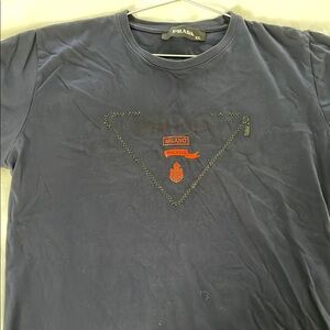 Prada Navy Blue Men's Shirt